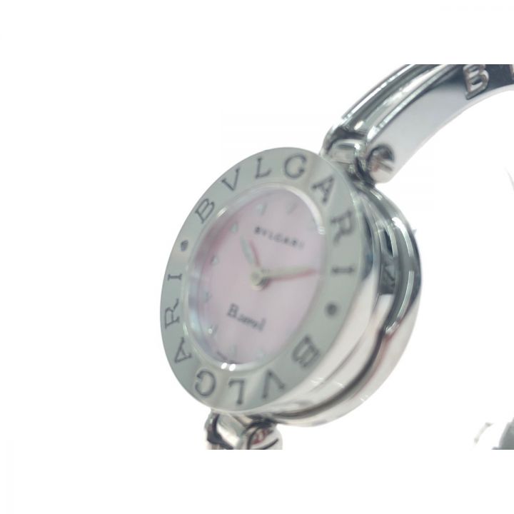 【在庫HOT】ブルガリ ビーゼロワン BZ22S クォーツ ピンクシェル文字盤 時計 腕時計 レディース☆0311 ビーゼロワン