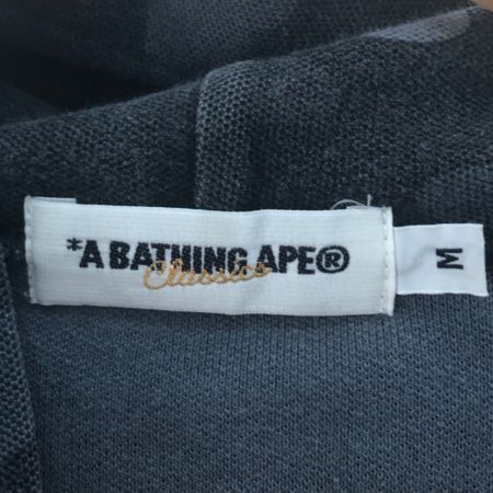  A BATHING APE アベイシングエイプ ジップパーカー モフラージュ柄 ブラック Mサイズ 使用感有