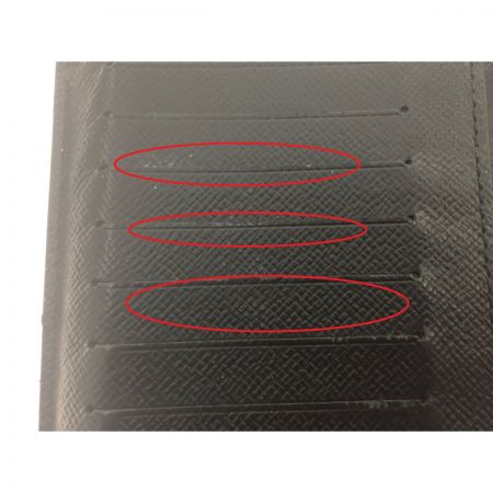  LOUIS VUITTON ルイヴィトン 二つ折り長財布 ダミエ グラフィット ポルトフォイユ ブラザ LVリーグ ブラック TA3197