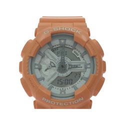 ▼▼ CASIO カシオ メンズ腕時計 クオーツ G-SHOCK Gショック デジアナ マットメタリックシリーズ GA-110SG オレンジ Aランク