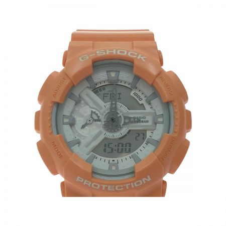  CASIO カシオ メンズ腕時計 クオーツ G-SHOCK Gショック デジアナ マットメタリックシリーズ GA-110SG オレンジ