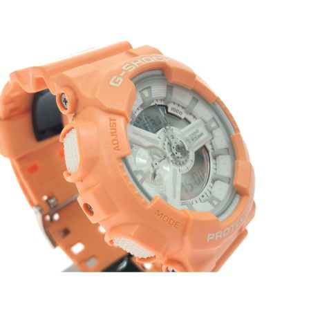  CASIO カシオ メンズ腕時計 クオーツ G-SHOCK Gショック デジアナ マットメタリックシリーズ GA-110SG オレンジ