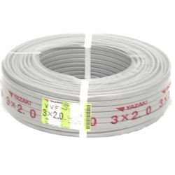 ▼▼ YAZAKI VVFケーブル（pbF） 3×2.0㎜ 長さ100m グレー Sランク