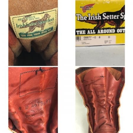  RED WING レッドウィング アイリッシュセッターブーツ 26cm 8877 犬タグ 付属品有