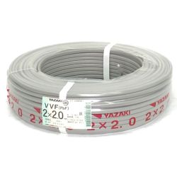 ▼▼ YAZAKI VVFケーブル(pbF) 2x2.0mm 長さ100m 概算質量11kg Nランク