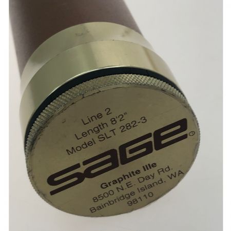  sage セージ フライロッド  グラファイト GRAPHITE SLT282-3 アルミケース付属