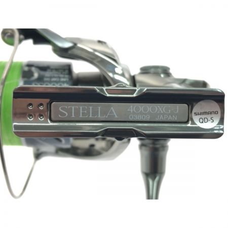  SHIMANO シマノ スピニングリール 18ステラ 4000XG 03809 夢屋ハンドル ソフトケース付き