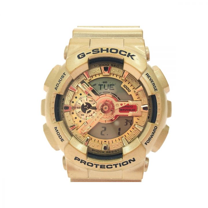 CASIO カシオ メンズ腕時計 クオーツ G-SHOCK Gショック アナデジ クレイジーゴールド  GA-110GD｜中古｜なんでもリサイクルビッグバン