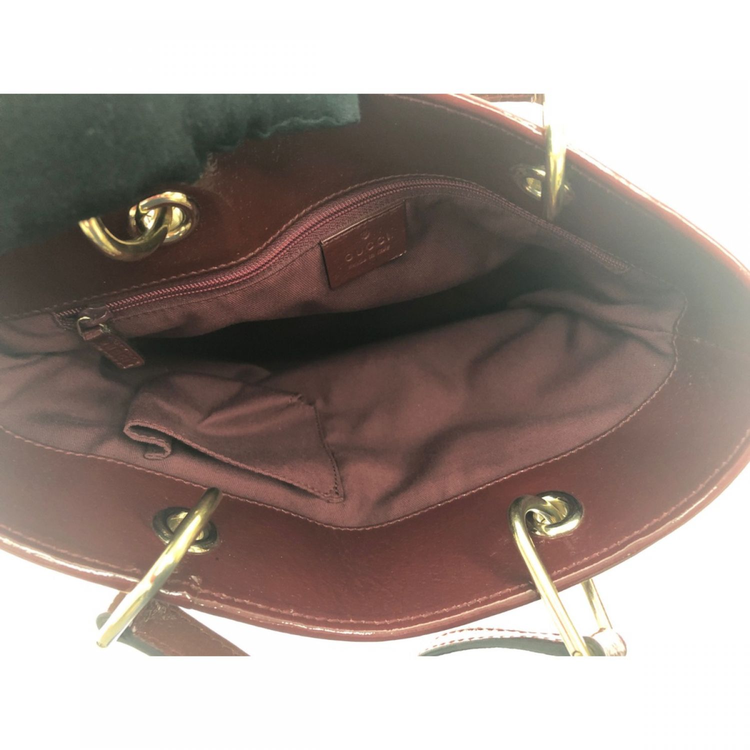 中古】 GUCCI グッチ レディース トートバッグ GGキャンバス×エナメル