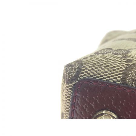  GUCCI グッチ レディース トートバッグ GGキャンバス×エナメル  120840 ブラウン