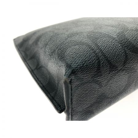  COACH コーチ セカンドバッグ クラッチバッグ シグネチャー ハングタグ欠品 F29508 ブラック