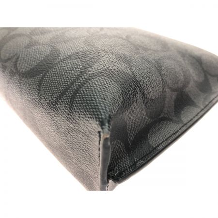  COACH コーチ セカンドバッグ クラッチバッグ シグネチャー ハングタグ欠品 F29508 ブラック