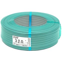 ▼▼ 住電HSTケーブル株式会社 VVFケーブル 3×2.0 条長100m グレー 600V絶縁ビニルシースケーブル Nランク