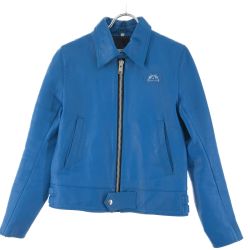 ▼▼ RALEIGH メンズ ライダースジャケット XSサイズ ブルー Bランク