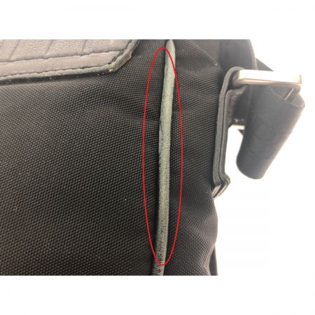  BURBERRY バーバリー メンズ ショルダーバッグ ナイロン×レザー 斜め掛け ブラック