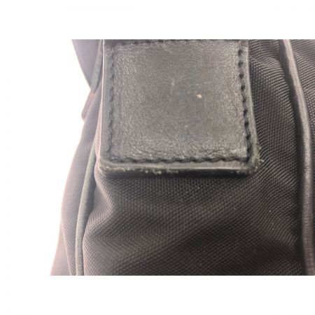  BURBERRY バーバリー メンズ ショルダーバッグ ナイロン×レザー 斜め掛け ブラック