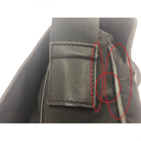  BURBERRY バーバリー メンズ ショルダーバッグ ナイロン×レザー 斜め掛け ブラック