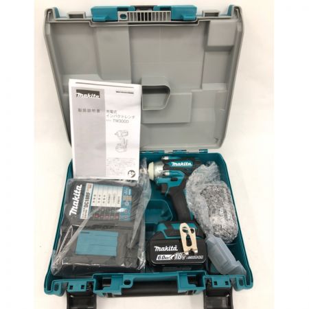  MAKITA マキタ 充電式18Vインパクトレンチ  TW300DRGX ブルー ケース・バッテリー×2・充電器付属