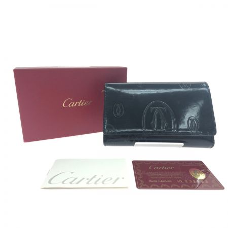 Cartier カルティエ ハッピーバースデー エナメル ロングウォレット 箱付
