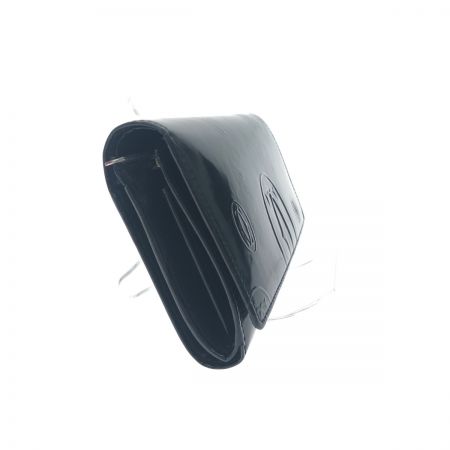  Cartier カルティエ レディース ハッピーバースデー 二つ折り財布 L字ファスナー エナメル ブラック