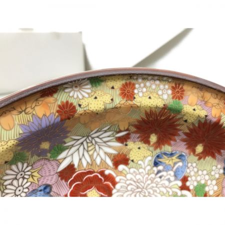   九谷焼 湖月 金花詰 31cm 大皿