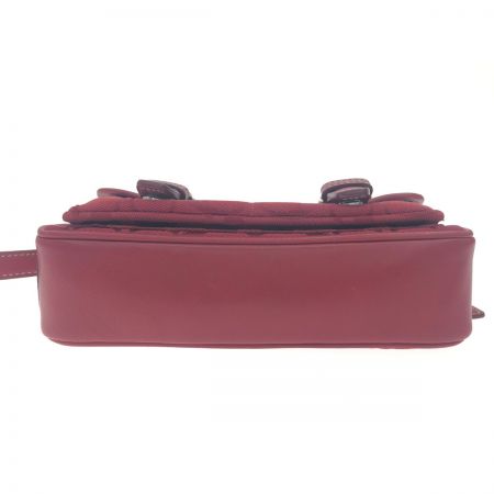  COACH コーチ シグネチャー ミニフィールド キャンバス クロスボディ ショルダーバッグ 斜め掛け 6844 レッド