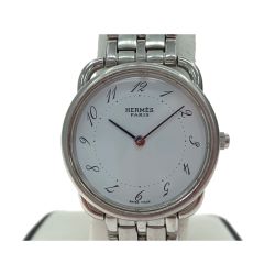 ▼▼ HERMES エルメス レディース腕時計 クオーツ アルソー ホワイト文字盤 AR4.210 Bランク
