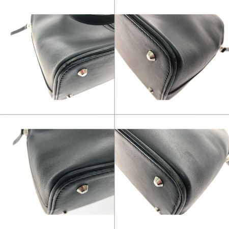  BURBERRY バーバリー レディースハンドバッグ レザー ノバチェック ブラック