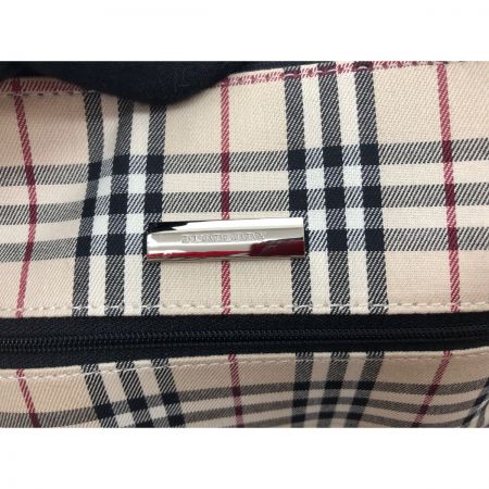  BURBERRY バーバリー レディースハンドバッグ レザー ノバチェック ブラック
