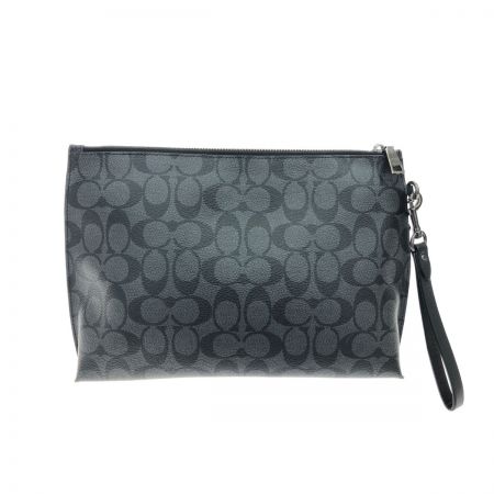  COACH コーチ セカンドバッグ クラッチバッグ シグネチャー  F29508 ブラック