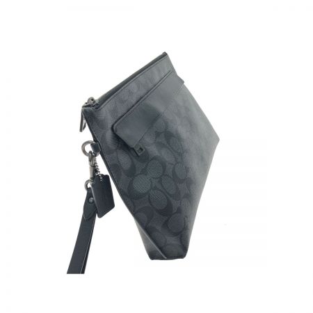  COACH コーチ セカンドバッグ クラッチバッグ シグネチャー  F29508 ブラック