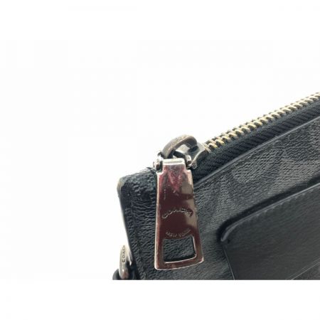  COACH コーチ セカンドバッグ クラッチバッグ シグネチャー  F29508 ブラック