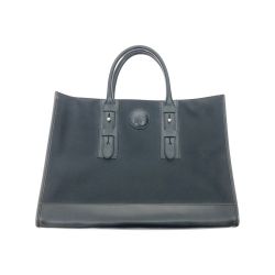 ▼▼ HUNTING WORLD ハンティングワールド ビジネストートバッグ レザー×キャンバス  511503 ブラック Bランク