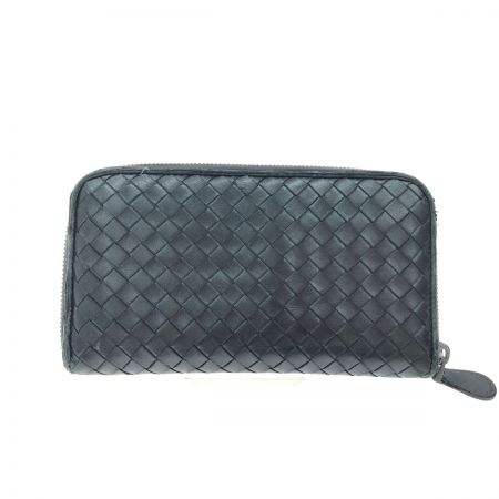  BOTTEGA VENETA ボッテガヴェネタ メンズ長財布 イントレチャート ラウンドファスナー  ブラック
