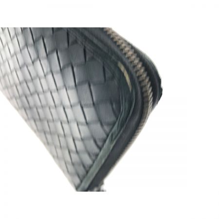  BOTTEGA VENETA ボッテガヴェネタ メンズ長財布 イントレチャート ラウンドファスナー  ブラック