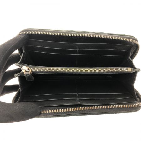  BOTTEGA VENETA ボッテガヴェネタ メンズ長財布 イントレチャート ラウンドファスナー  ブラック