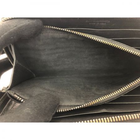  BOTTEGA VENETA ボッテガヴェネタ メンズ長財布 イントレチャート ラウンドファスナー  ブラック