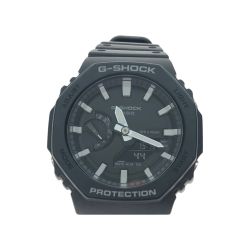▼▼ CASIO カシオ メンズ腕時計 クオーツ G-SHOCK Gショック デジアナウォッチ  GA-2100 ブラック Bランク