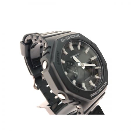  CASIO カシオ メンズ腕時計 クオーツ G-SHOCK Gショック デジアナウォッチ  GA-2100 ブラック