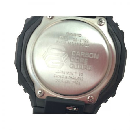  CASIO カシオ メンズ腕時計 クオーツ G-SHOCK Gショック デジアナウォッチ  GA-2100 ブラック