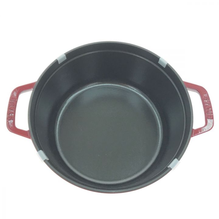 STAUB ストウブ ピコ ココット ラウンド チェリー 24cm 3.7l 40509-835｜中古｜なんでもリサイクルビッグバン