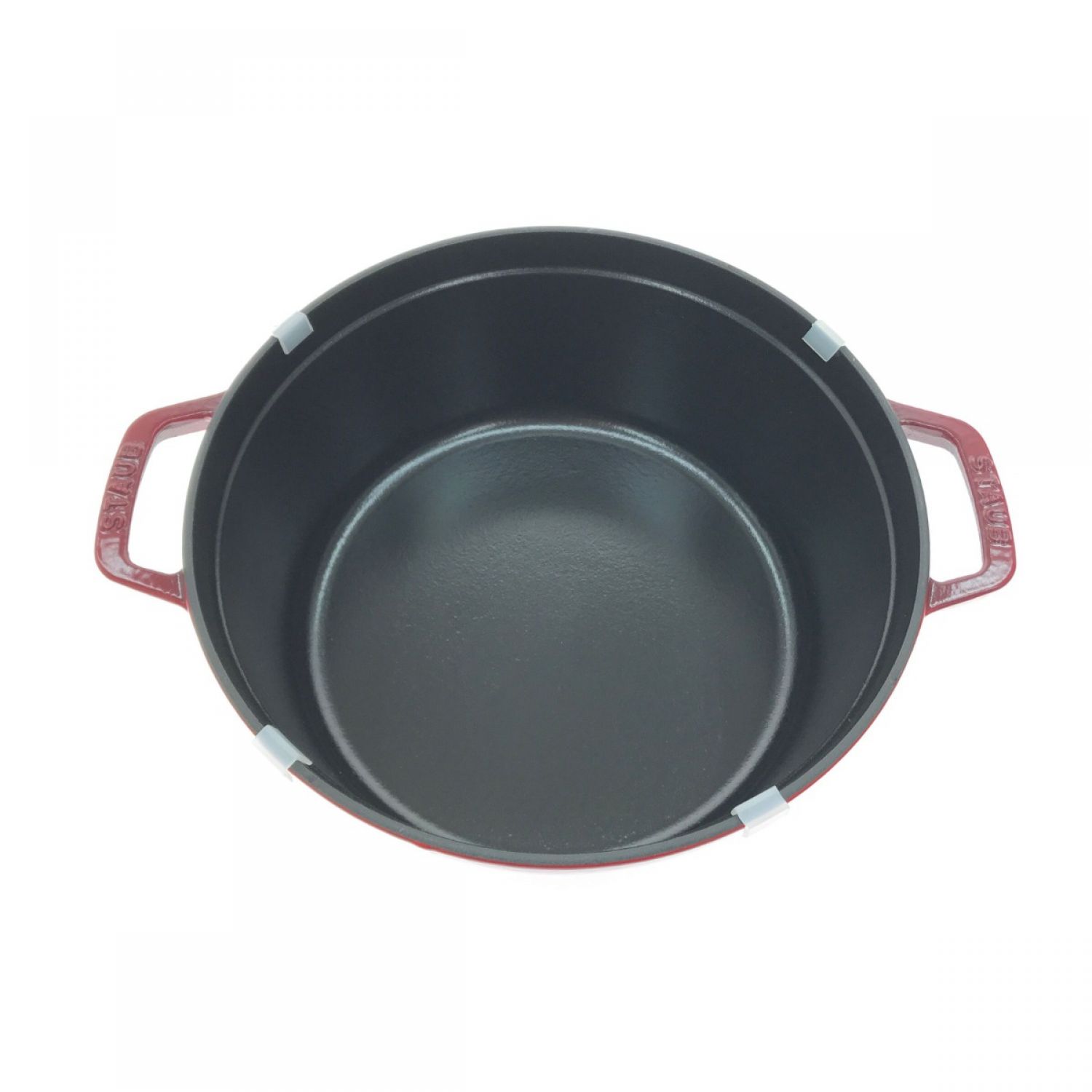 中古】 STAUB ストウブ ピコ ココット ラウンド チェリー 26cm 5.2l