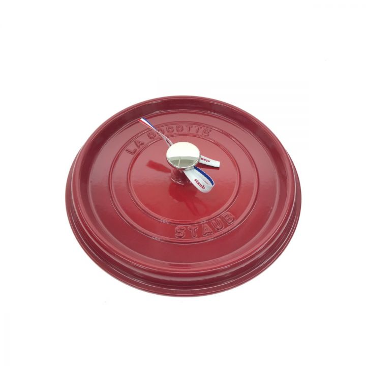 STAUB ストウブ ピコ ココット ラウンド チェリー 26cm 5.2l 40509-840｜中古｜なんでもリサイクルビッグバン