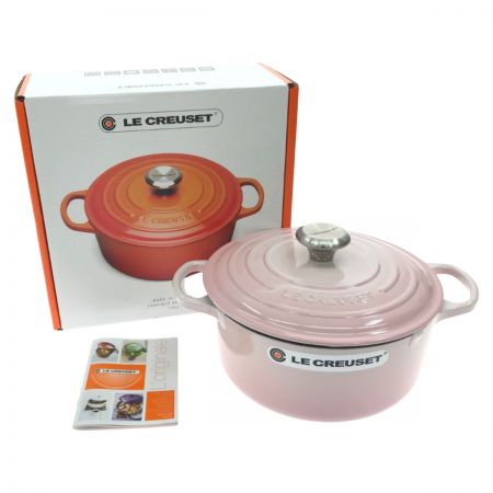  LE CREUSET ルクルーゼ シグニチャー ココット ロンド シェルピンク 24cm 4.2l