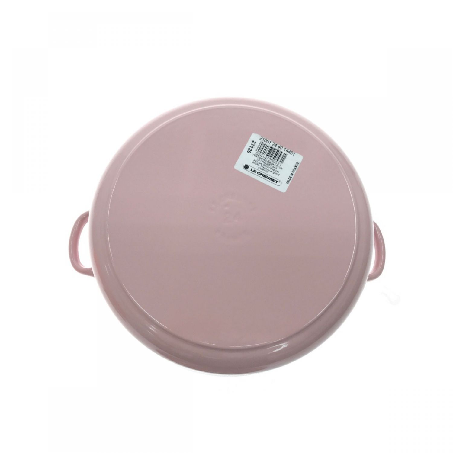 中古】 LE CREUSET ルクルーゼ ココットロンド ピンク 24cm 4.2l A