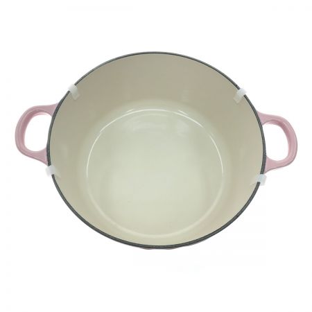  LE CREUSET ルクルーゼ ココットロンド ピンク 24cm 4.2l