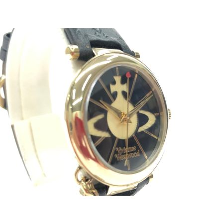  Vivienne Westwood ヴィヴィアン・ウエストウッド レディース腕時計 クオーツ オーブ2 32MM ベルト星型押し VV006BKGD