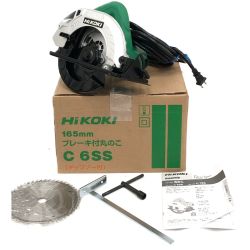 ▼▼ HiKOKI ハイコーキ 165mmコード式電動丸のこ  C6SS グリーン 付属品有 Aランク