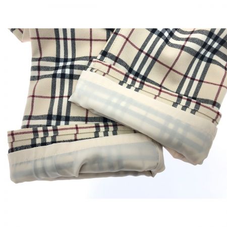  BURBERRY LONDON バーバリーロンドン レディース ブーツカットパンツ ウール 総裏付 BLUE LABEL 38サイズ fqf40-516-43 ベージュ