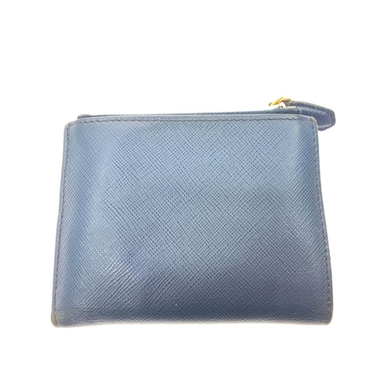 中古】 PRADA プラダ レディース 二つ折り財布 パスケース付 ...